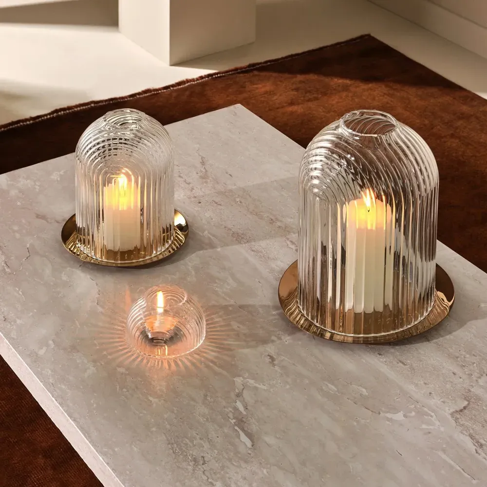 Ilo Votive Tealight Candleholder - Clear, Crystal