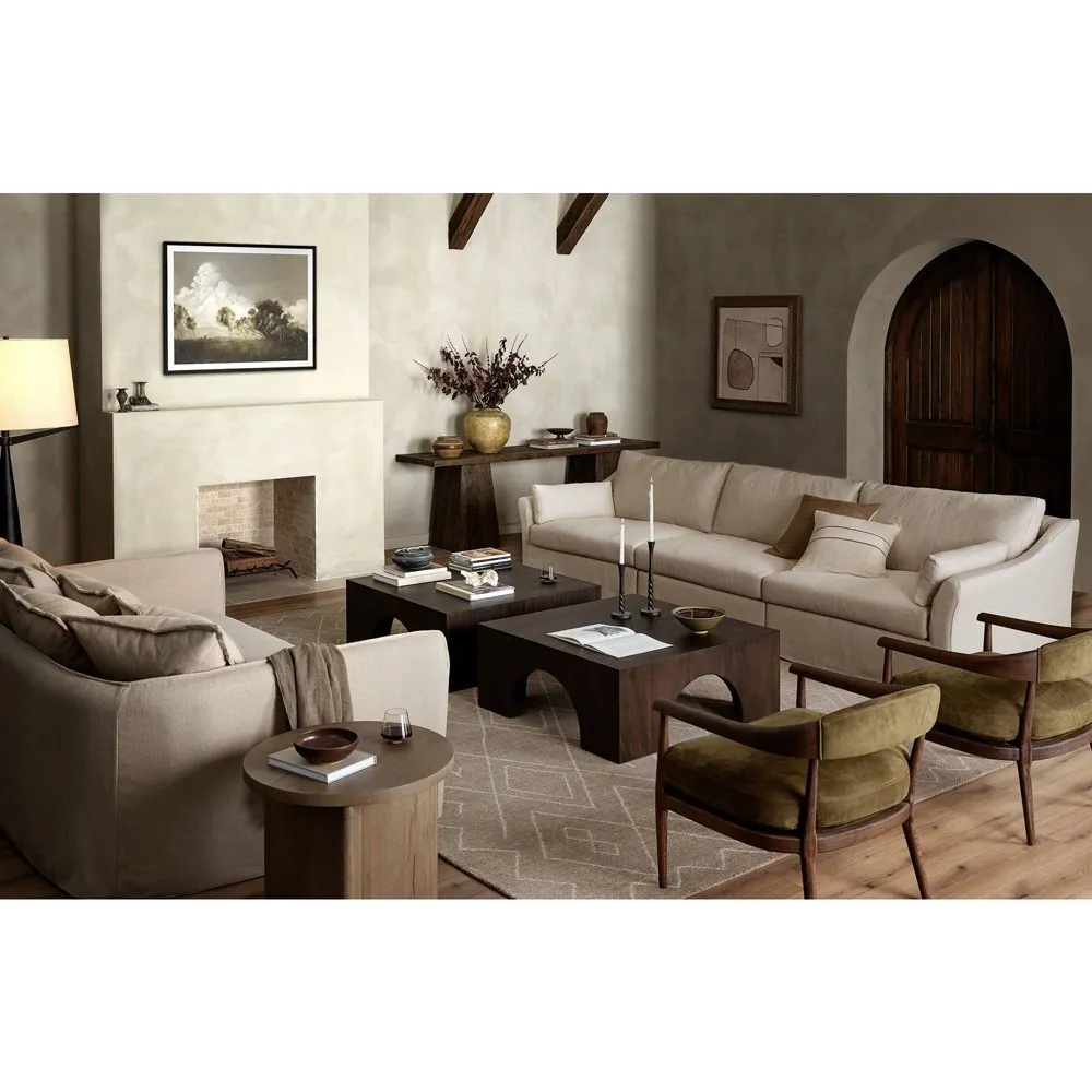 Ilonah Arm Chair - Moss, Leather