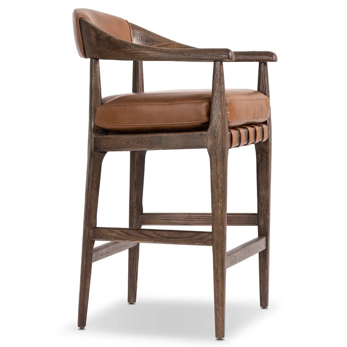 Ilonah Counter Stool - Brown, Oak