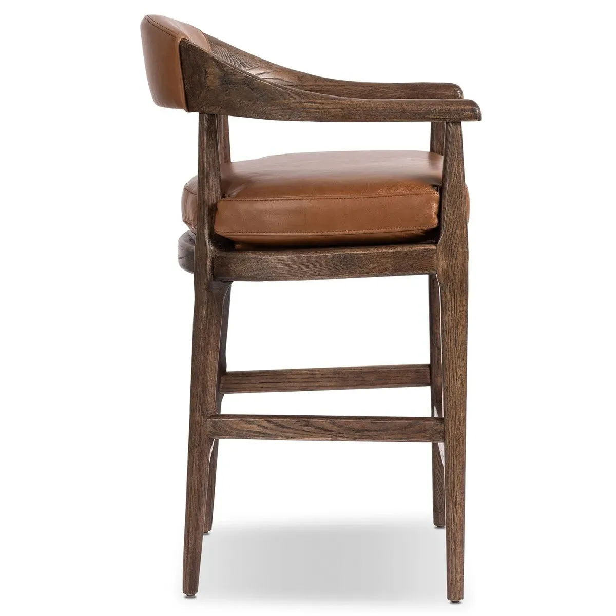 Ilonah Counter Stool - Brown, Oak