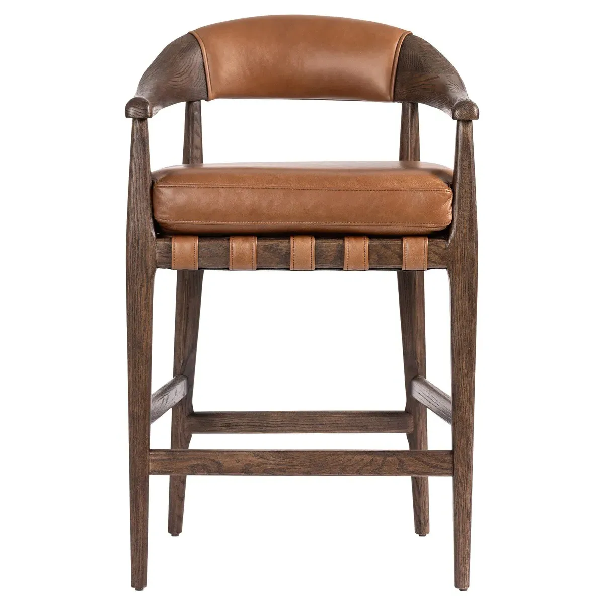 Ilonah Counter Stool - Brown, Oak