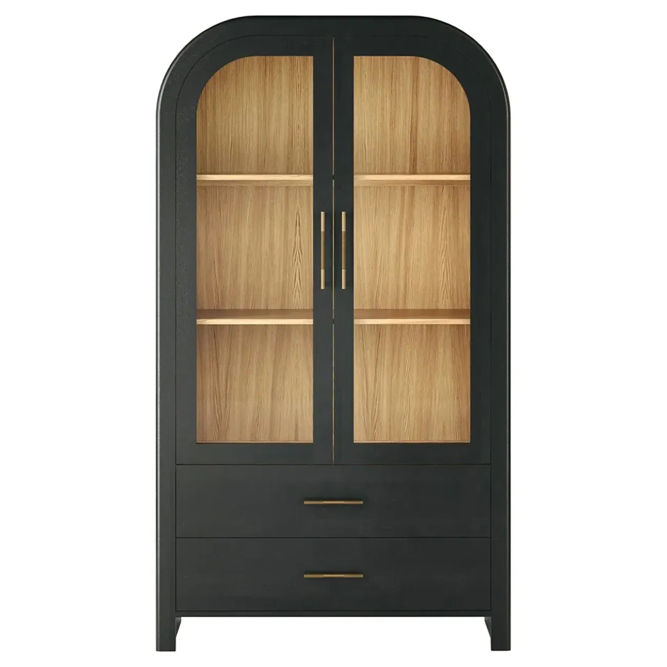 Ilyra Oak Cabinet - Black image