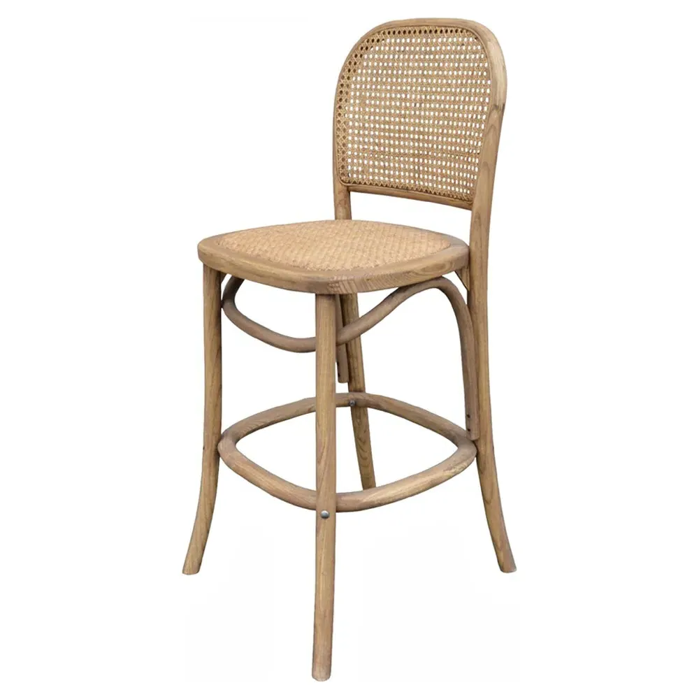 Imara Counter Stool - Brown, Oak