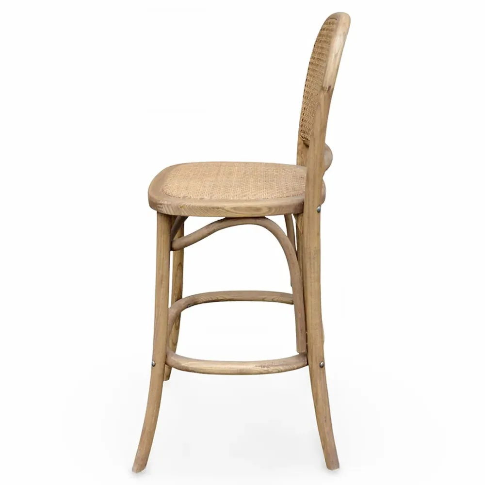 Imara Counter Stool - Brown, Oak