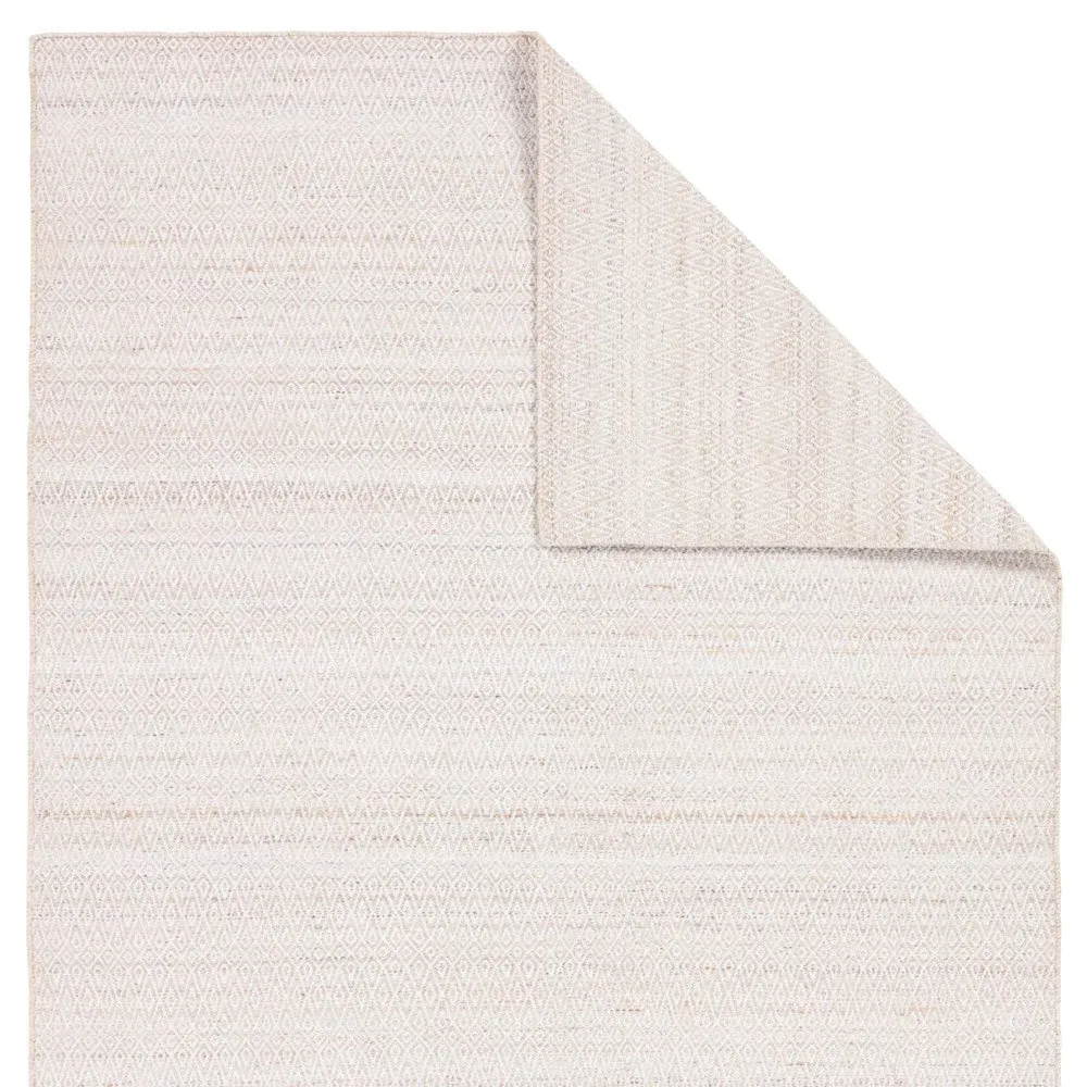 Imarah Textured Indoor Outdoor Rug - Cream, PET Yarn