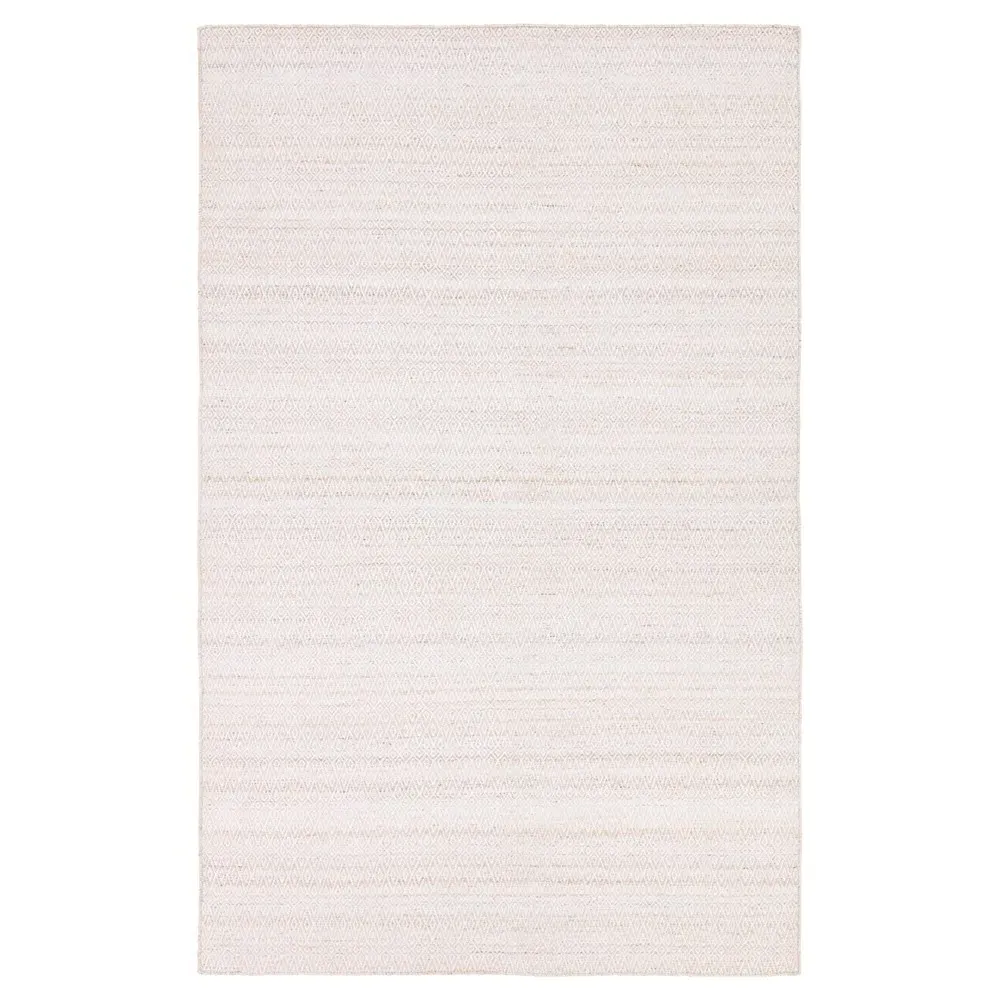 Imarah Textured Indoor Outdoor Rug Sample - Cream, PET Yarn image
