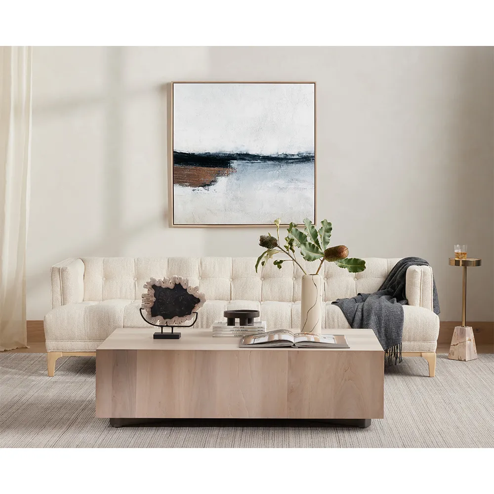 Immerse Square Wall Art - Blue, Oak