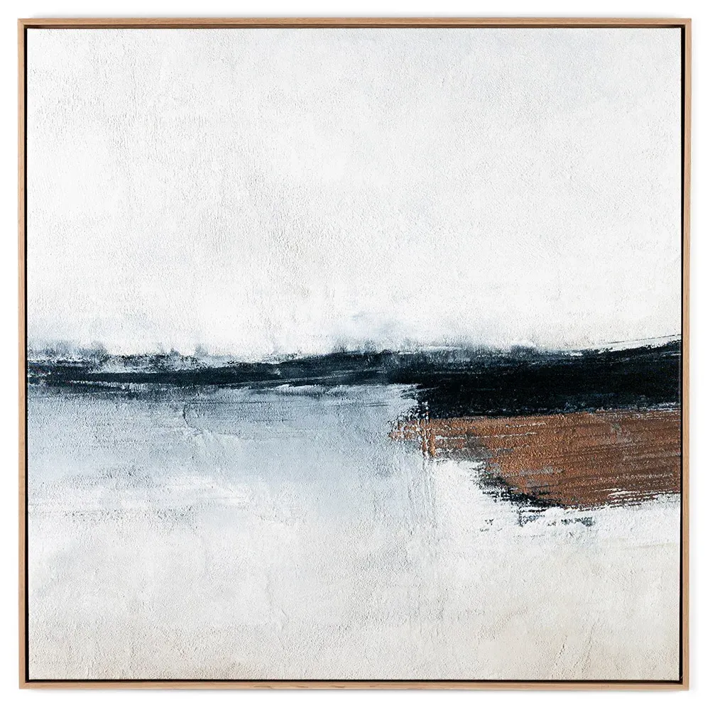 Immerse Square Wall Art - Blue, Oak image