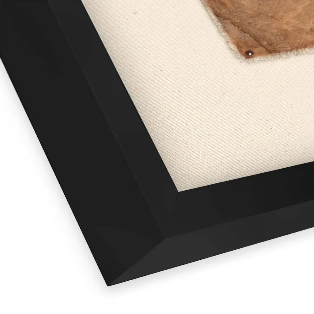 Impermanace Framed Wall Art - Black, Maplewood