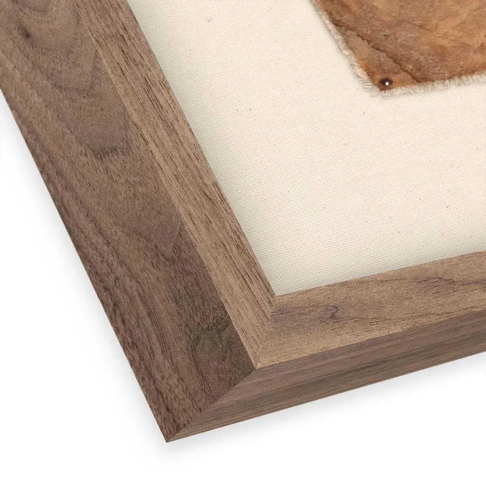 Impermanace Framed Wall Art - Brown, Rustic Walnut