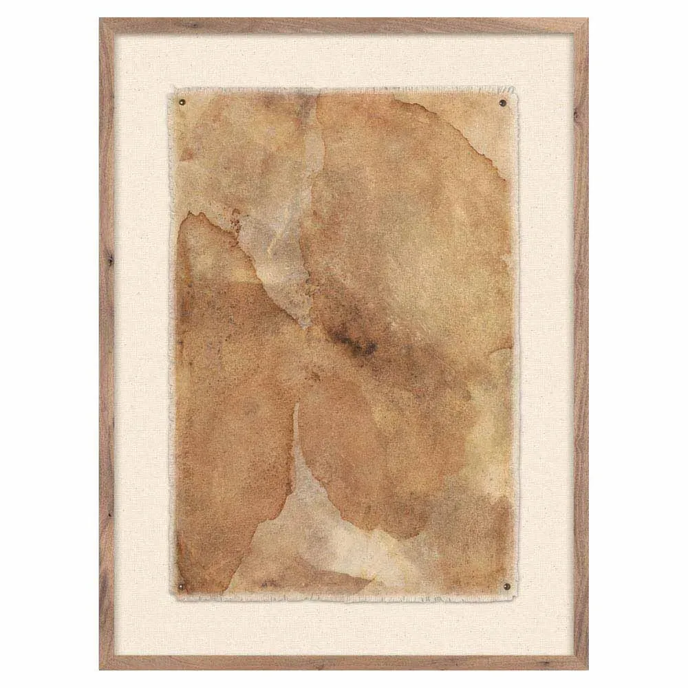 Impermanace Framed Wall Art - Brown, Rustic Walnut