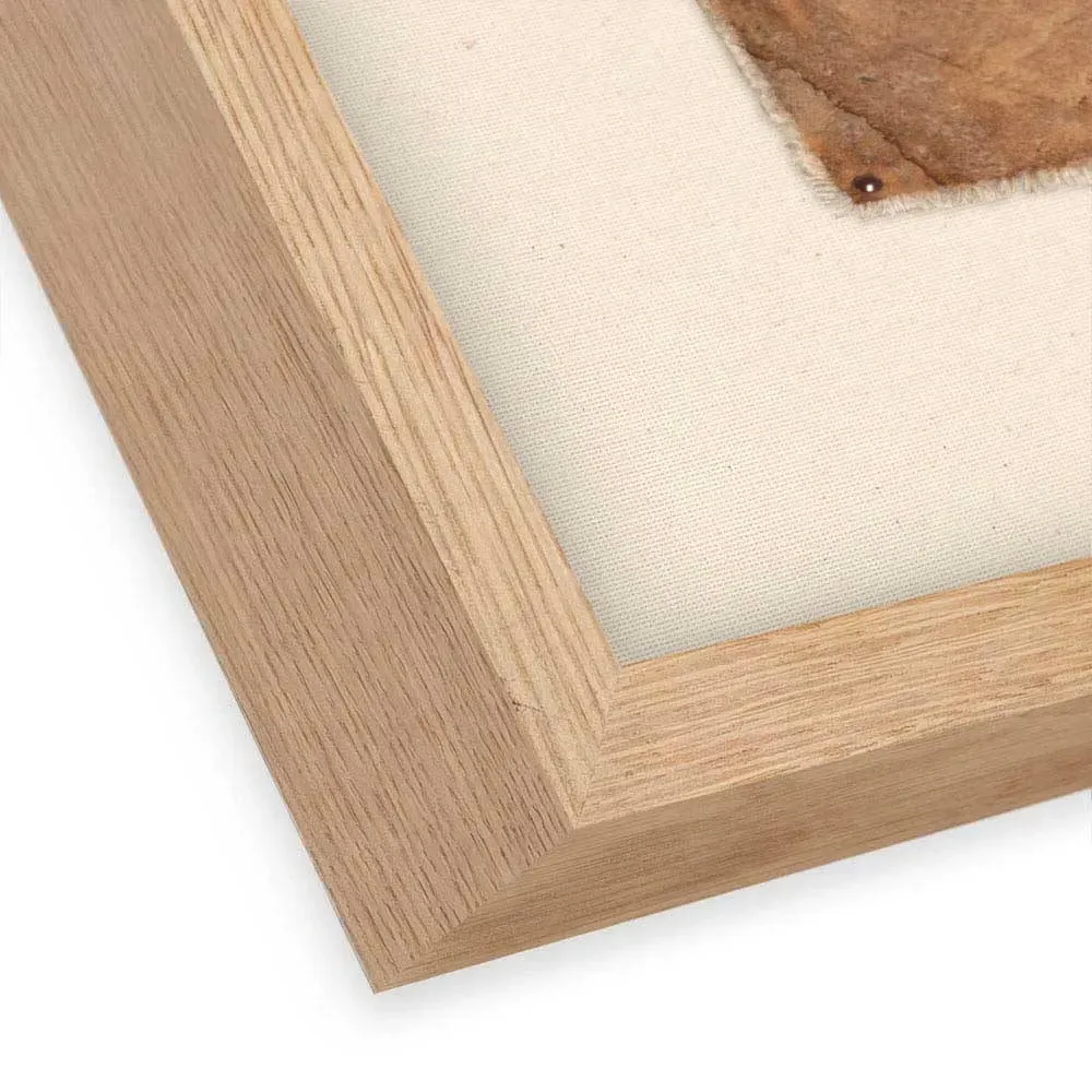 Impermanace Framed Wall Art - Natural, White Oak