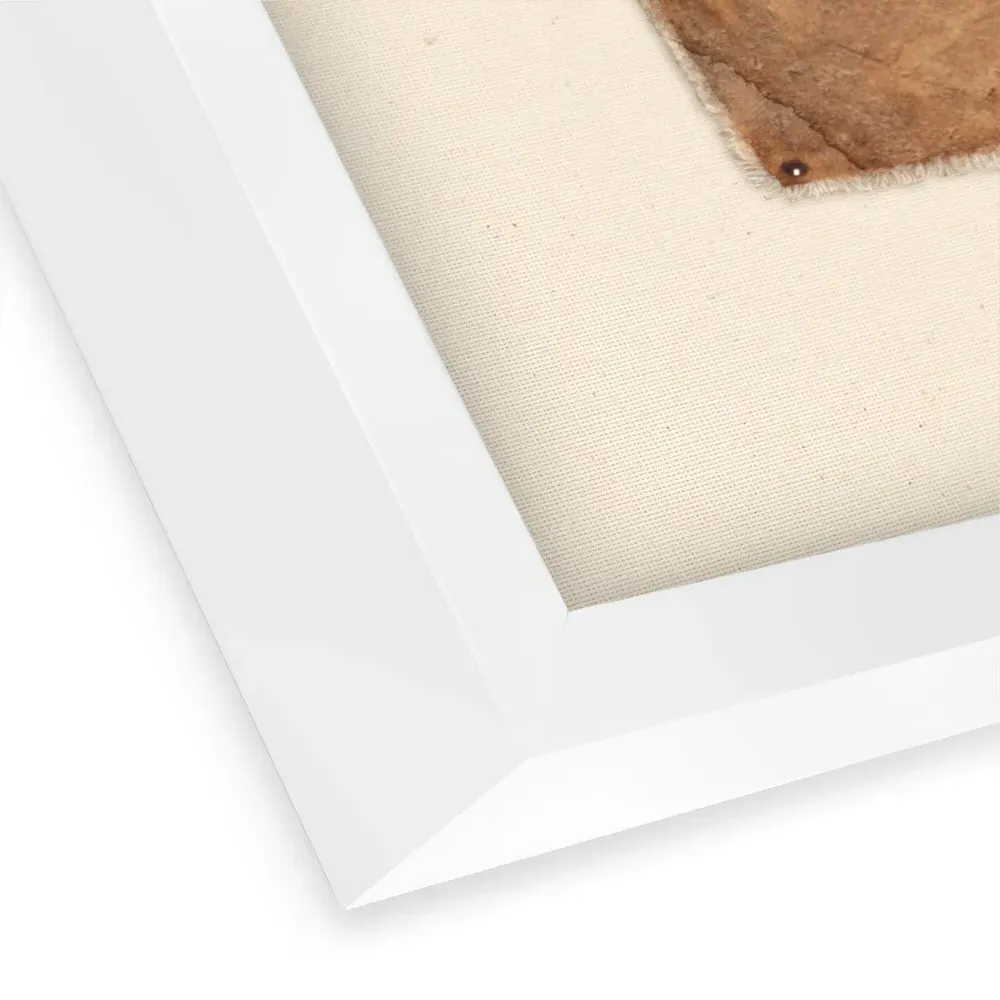 Impermanace Framed Wall Art - White, Maplewood