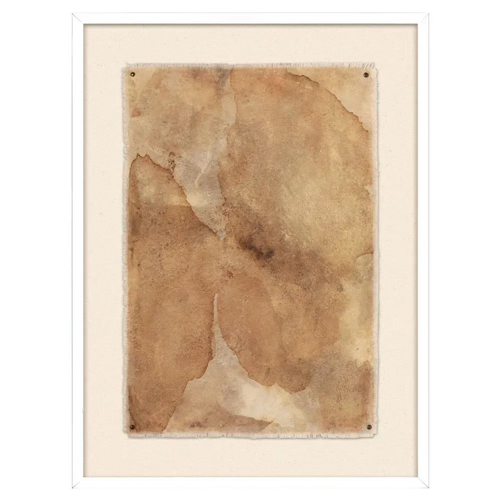 Impermanace Framed Wall Art - White, Maplewood