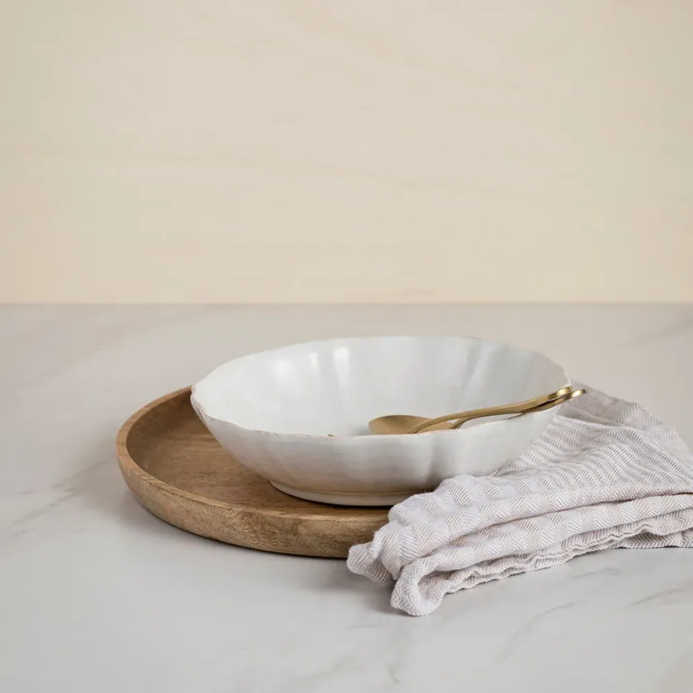 Impressions Pasta Bowl Set of 4 - White, Stoneware