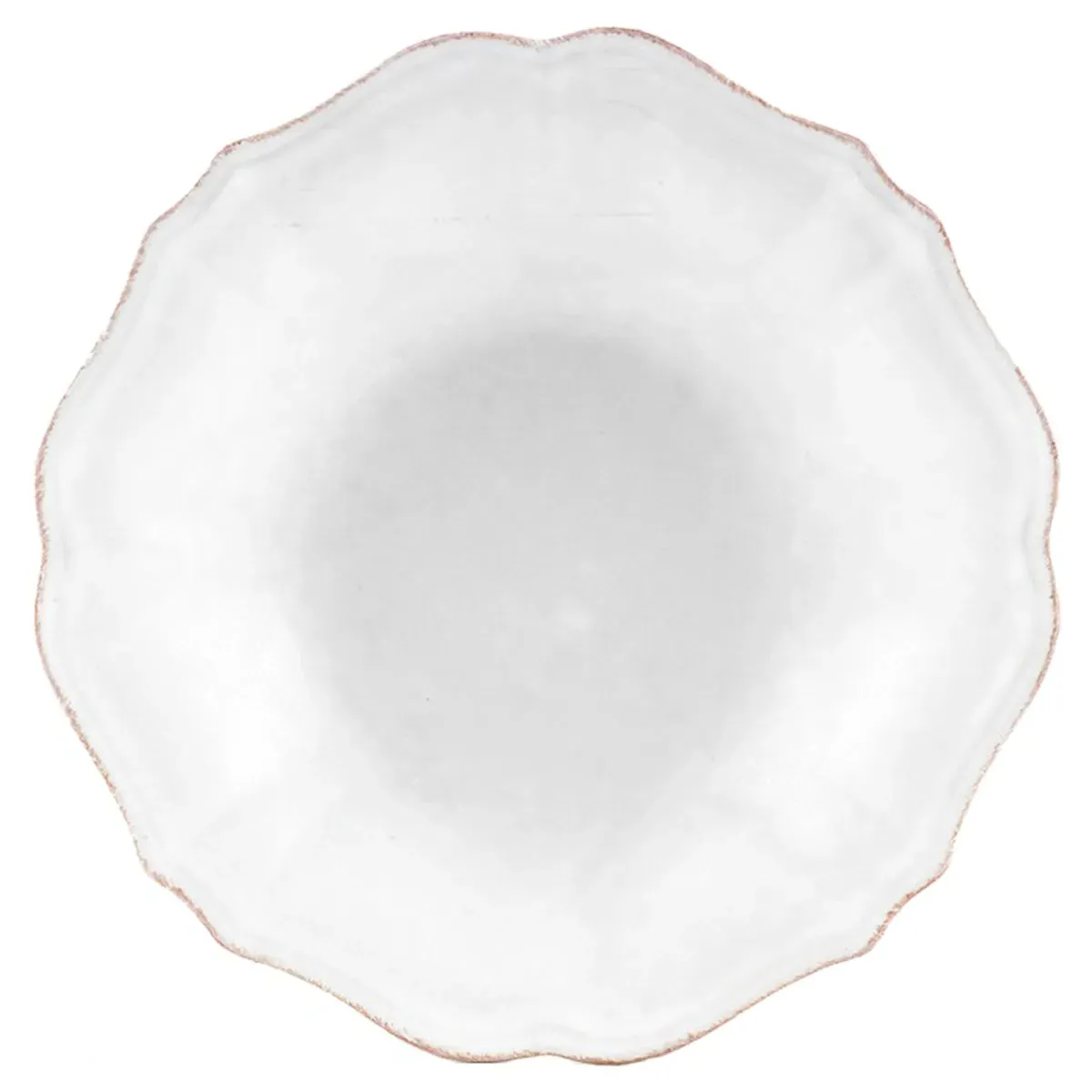 Impressions Soup Plate Set of 4 - White, Stoneware