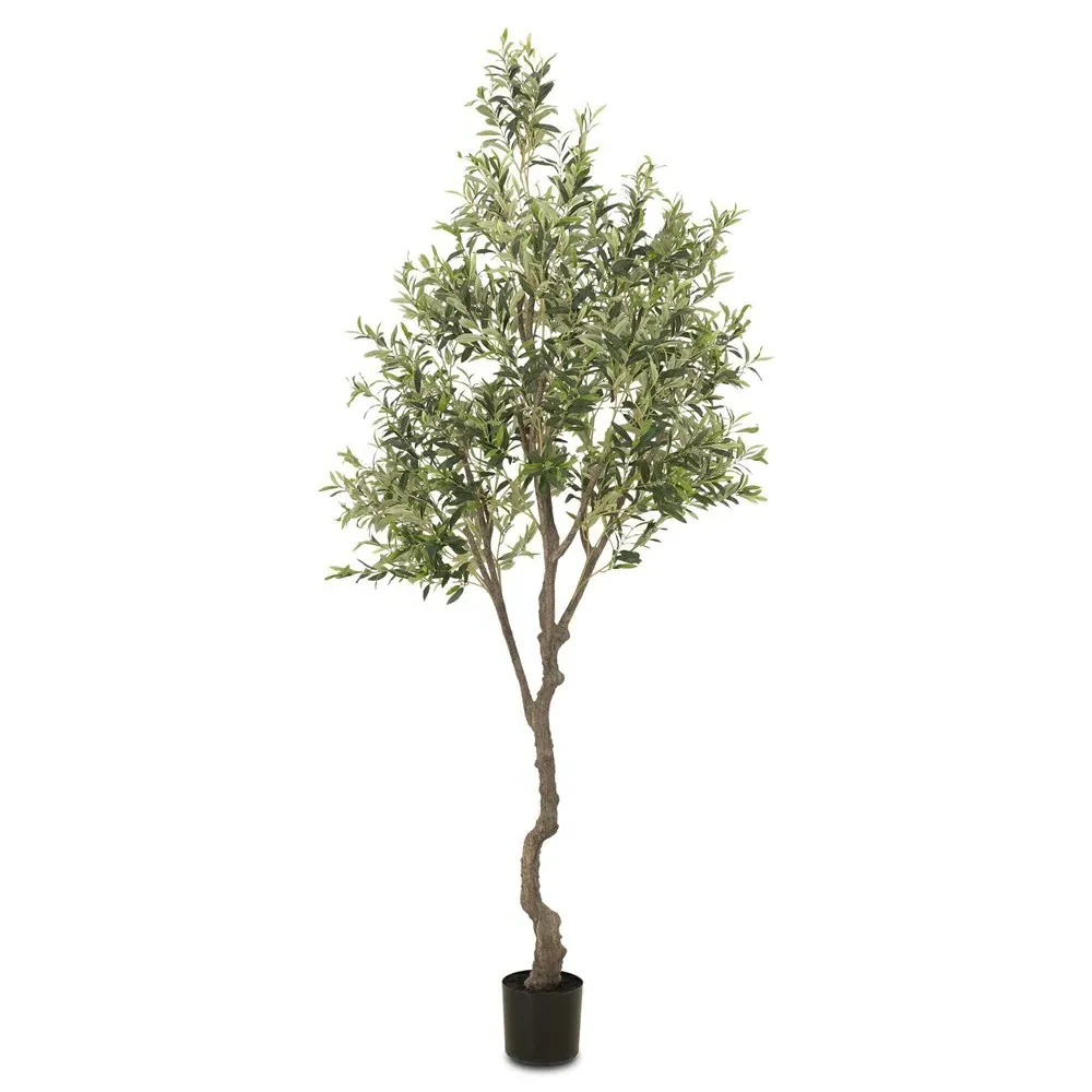 Inara Faux Olive Potted Tree - Green