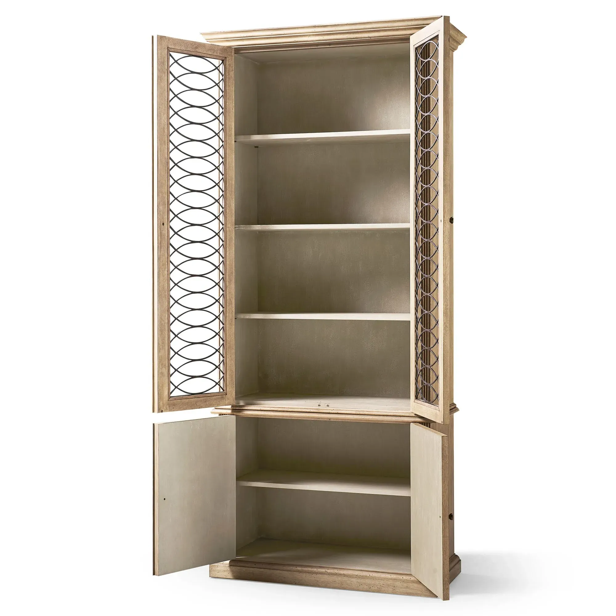 Inayah Display Cabinet - Brown, Acacia