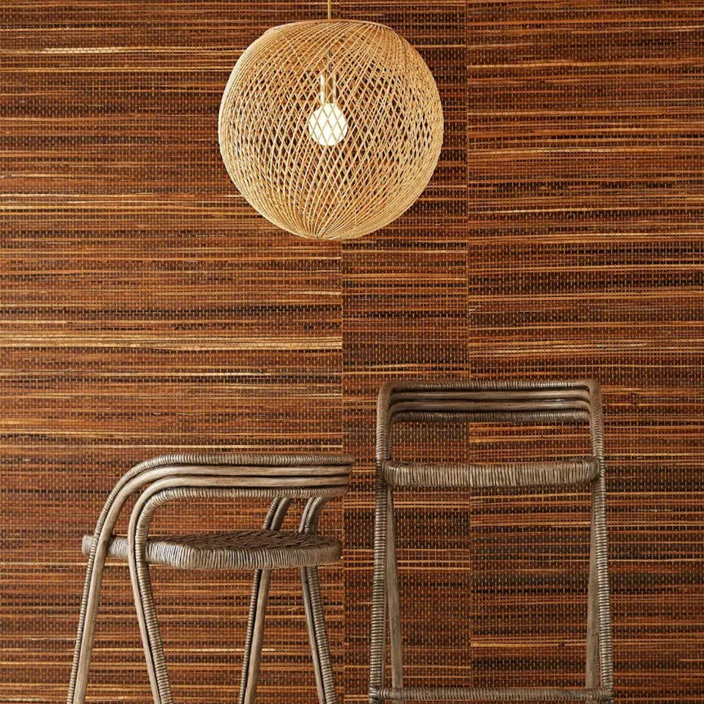 Indiana Sphere Pendant Light - Brown, Wicker