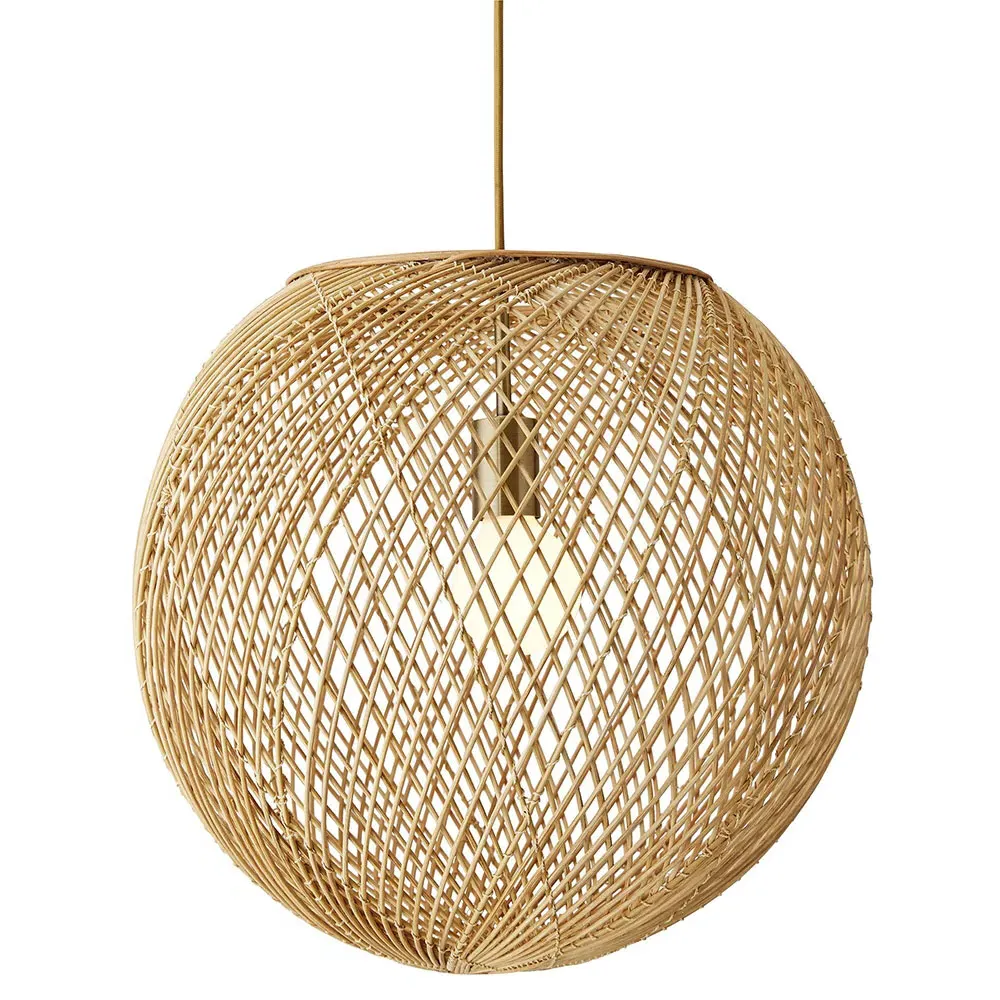 Indiana Sphere Pendant Light - Brown, Wicker