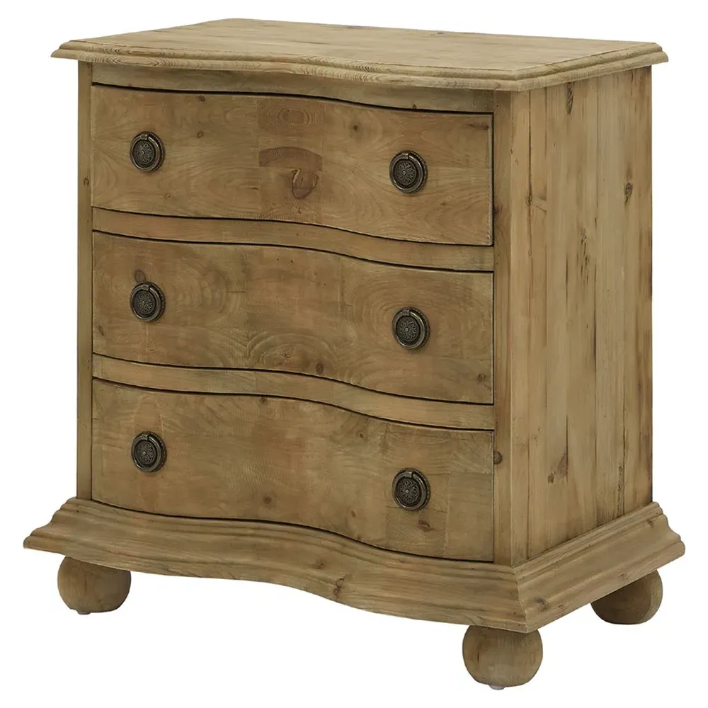Indigo Nightstand - Natural Brown, Reclaimed Pine