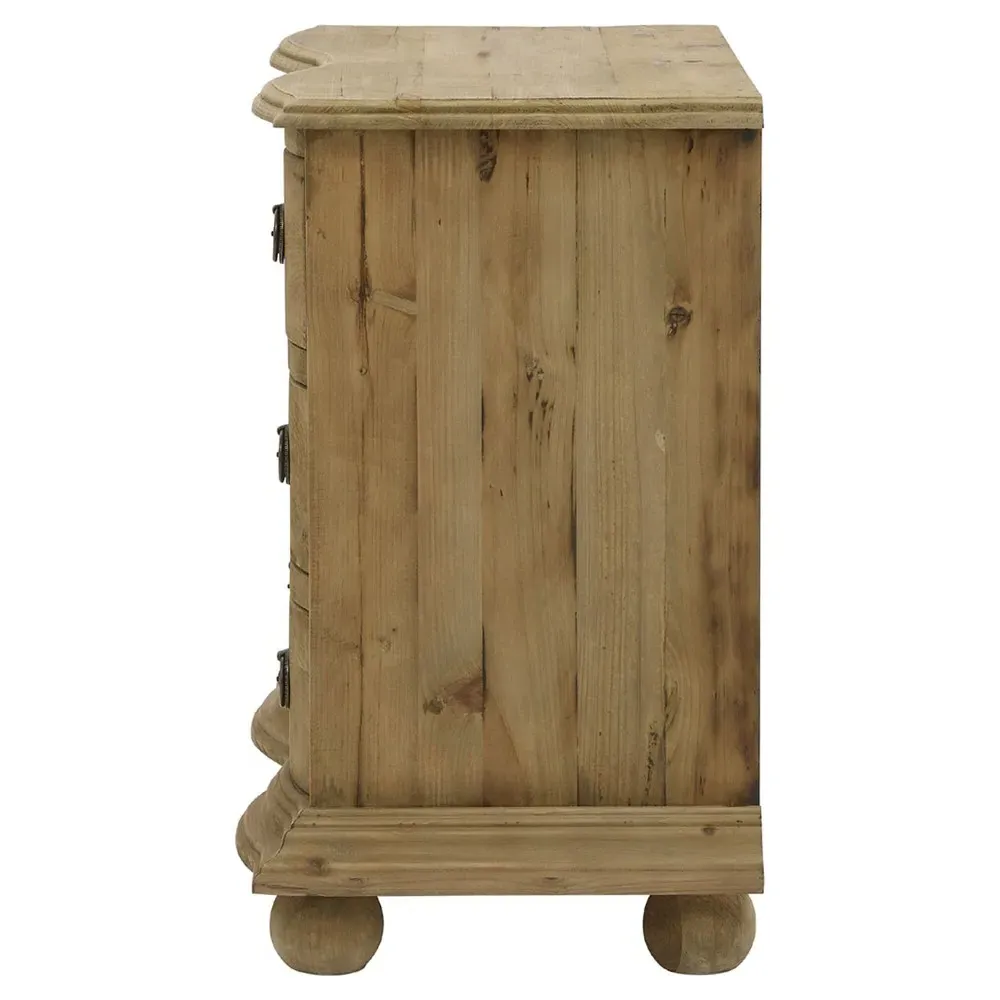 Indigo Nightstand - Natural Brown, Reclaimed Pine