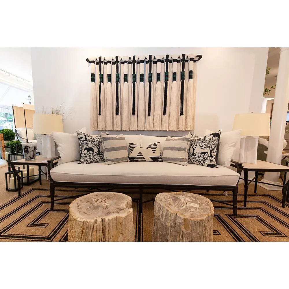 Inez Industrial Loft Petrified Wood Side Table - Brown