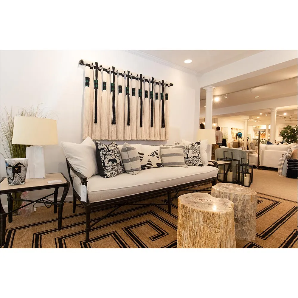 Inez Industrial Loft Petrified Wood Side Table - Brown