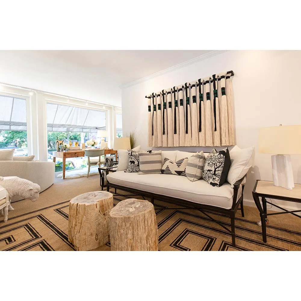 Inez Industrial Loft Petrified Wood Side Table - Brown