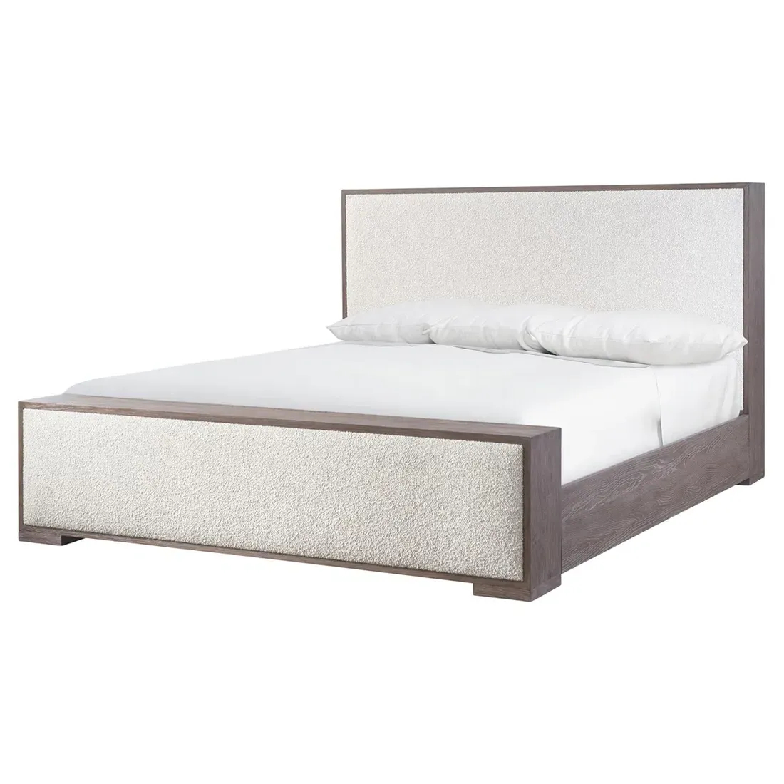 Ingrid Cal King Size Bed Frame - Beige, Boucle
