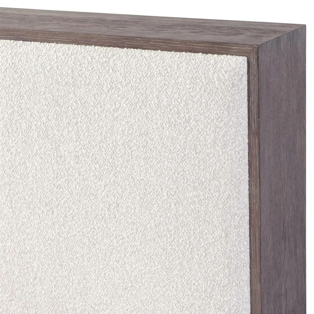 Ingrid Cal King Size Bed Frame - Beige, Boucle