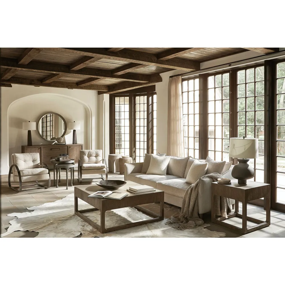 Ingrid Round Side Table - Grey, Concrete