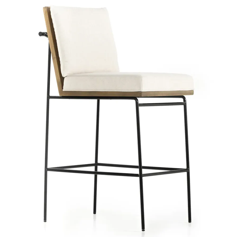 Inno Bar Stool - White, Oak