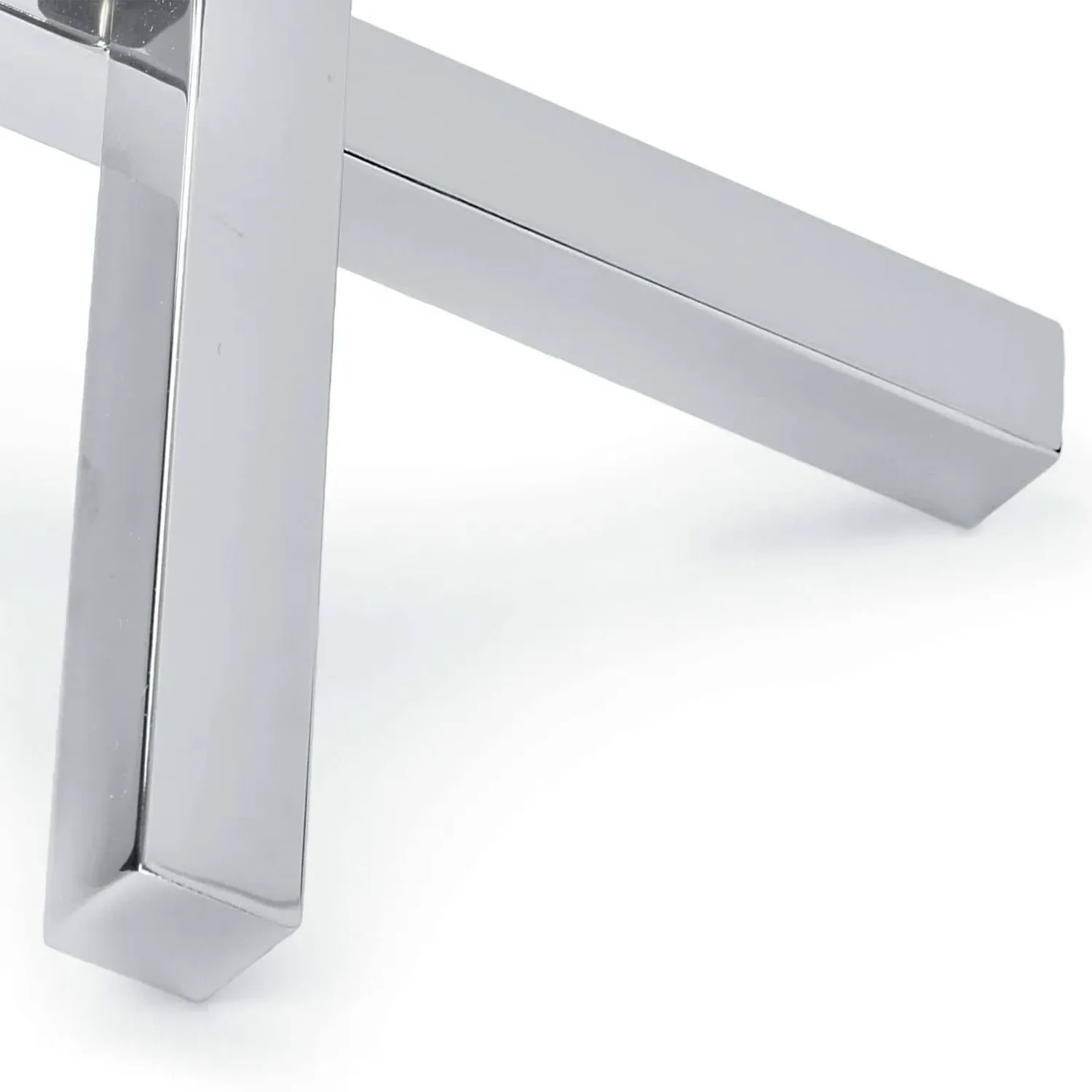 Intersecting Decorative Sculpture - Polished Nickel, Iron