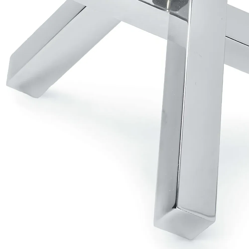 Intersecting Decorative Sculpture - Polished Nickel, Iron