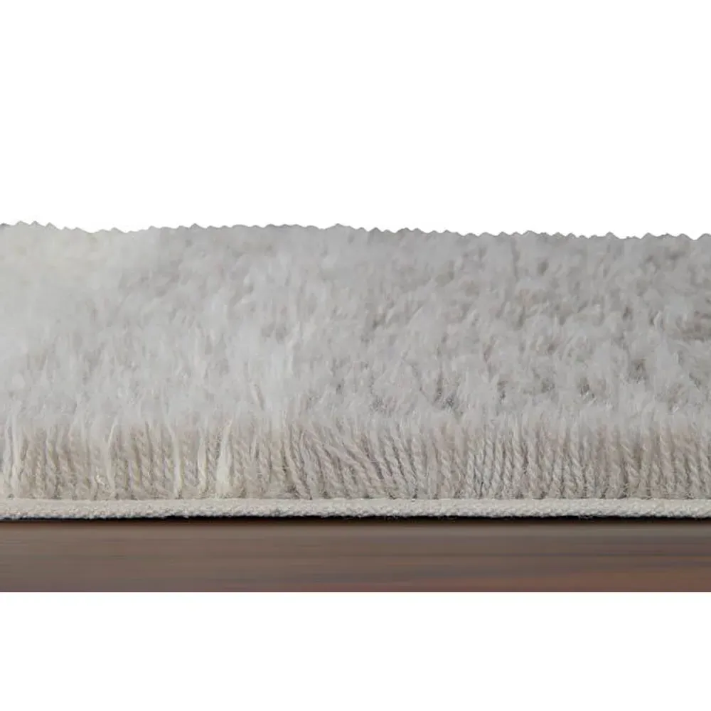 Into The Blue Shag Washable Rug - Smoke Blue, Wool