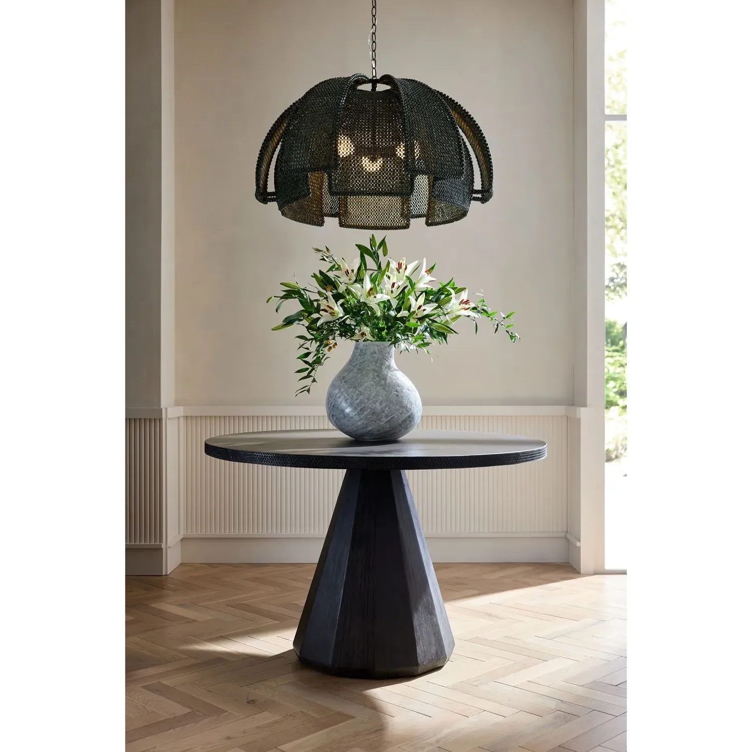 Irelia Reactive Glaze Porcelain Vase - Blue, Porcelain