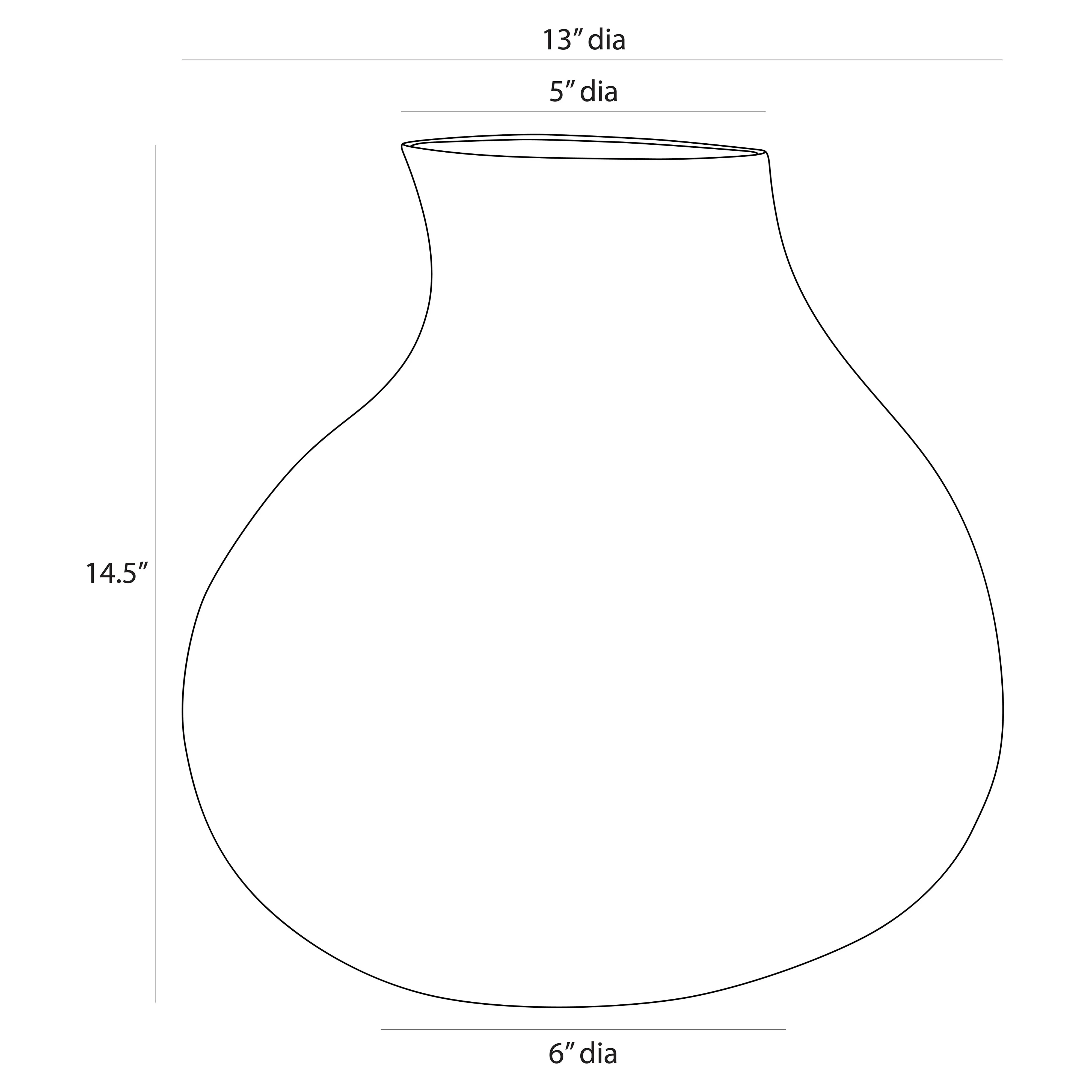 Irelia Reactive Glaze Porcelain Vase - Blue, Porcelain