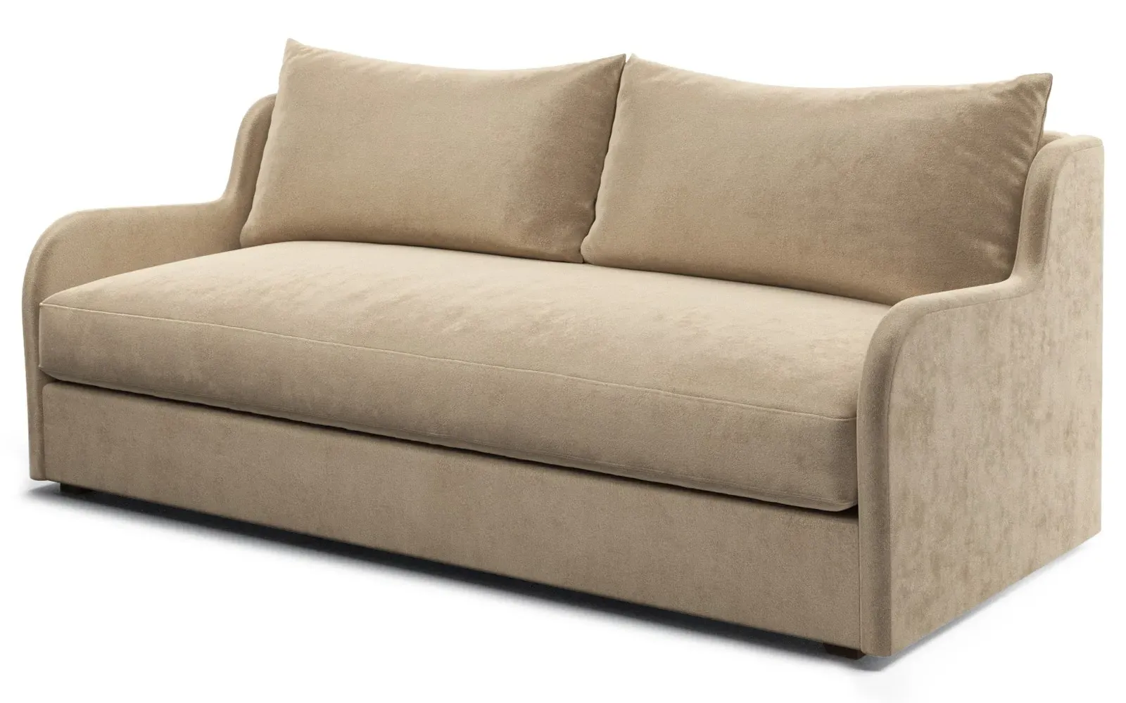 Irene 3-Seater Sofa - Champagne, Performance Velvet