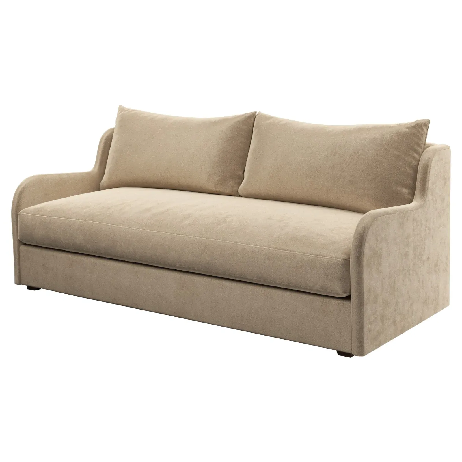 Irene 3-Seater Sofa - Champagne, Performance Velvet image