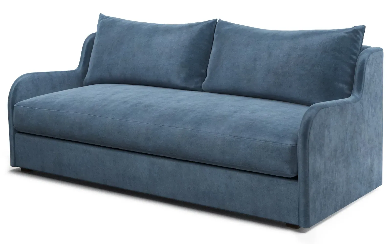 Irene Performance Velvet Sofa - Blue Dusk