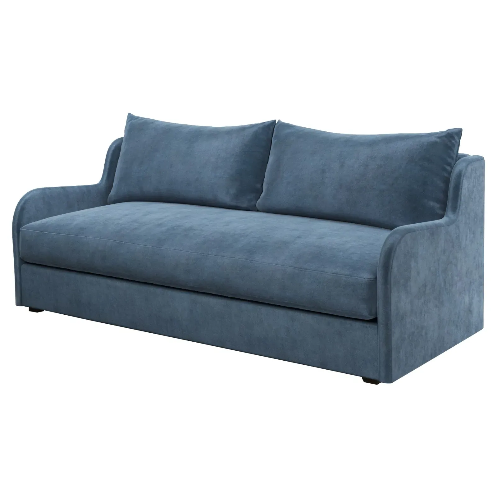 Irene Performance Velvet Sofa - Blue Dusk image
