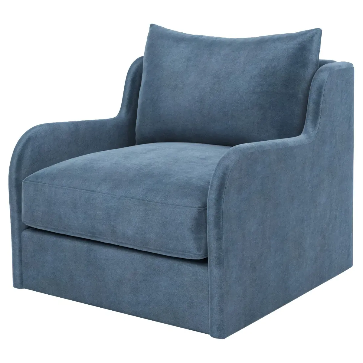 Irene Swivel Chair - Blue Dusk, Velvet image
