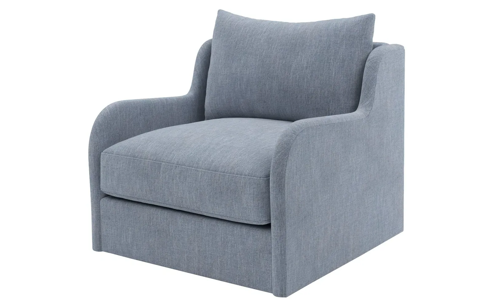 Irene Swivel Chair - Nantucket Blue