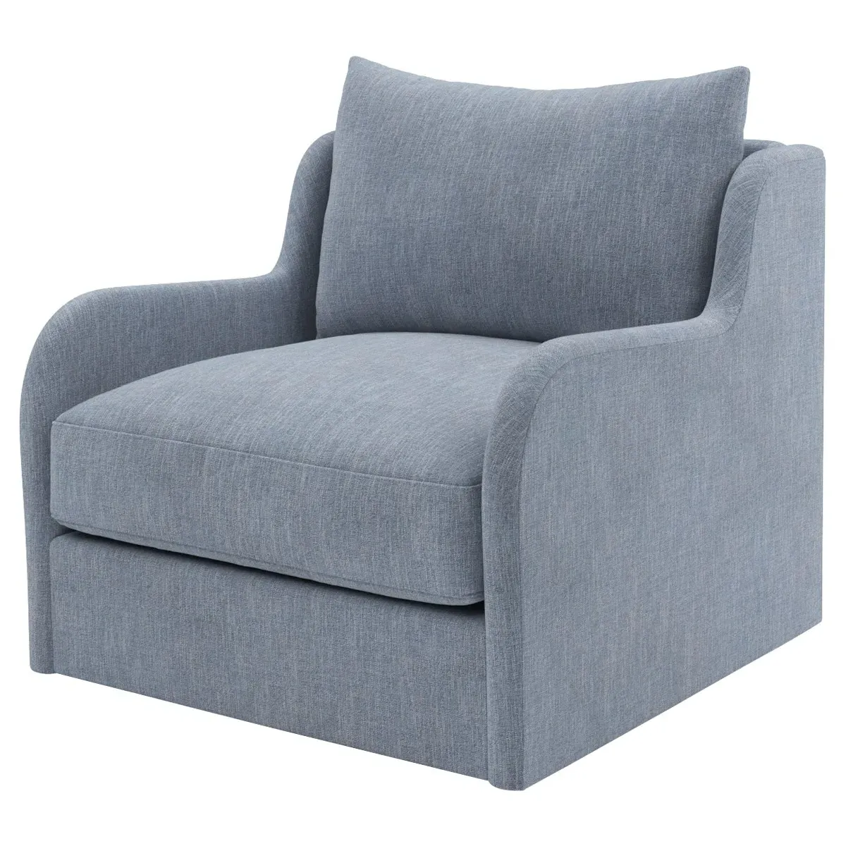 Irene Swivel Chair - Nantucket Blue