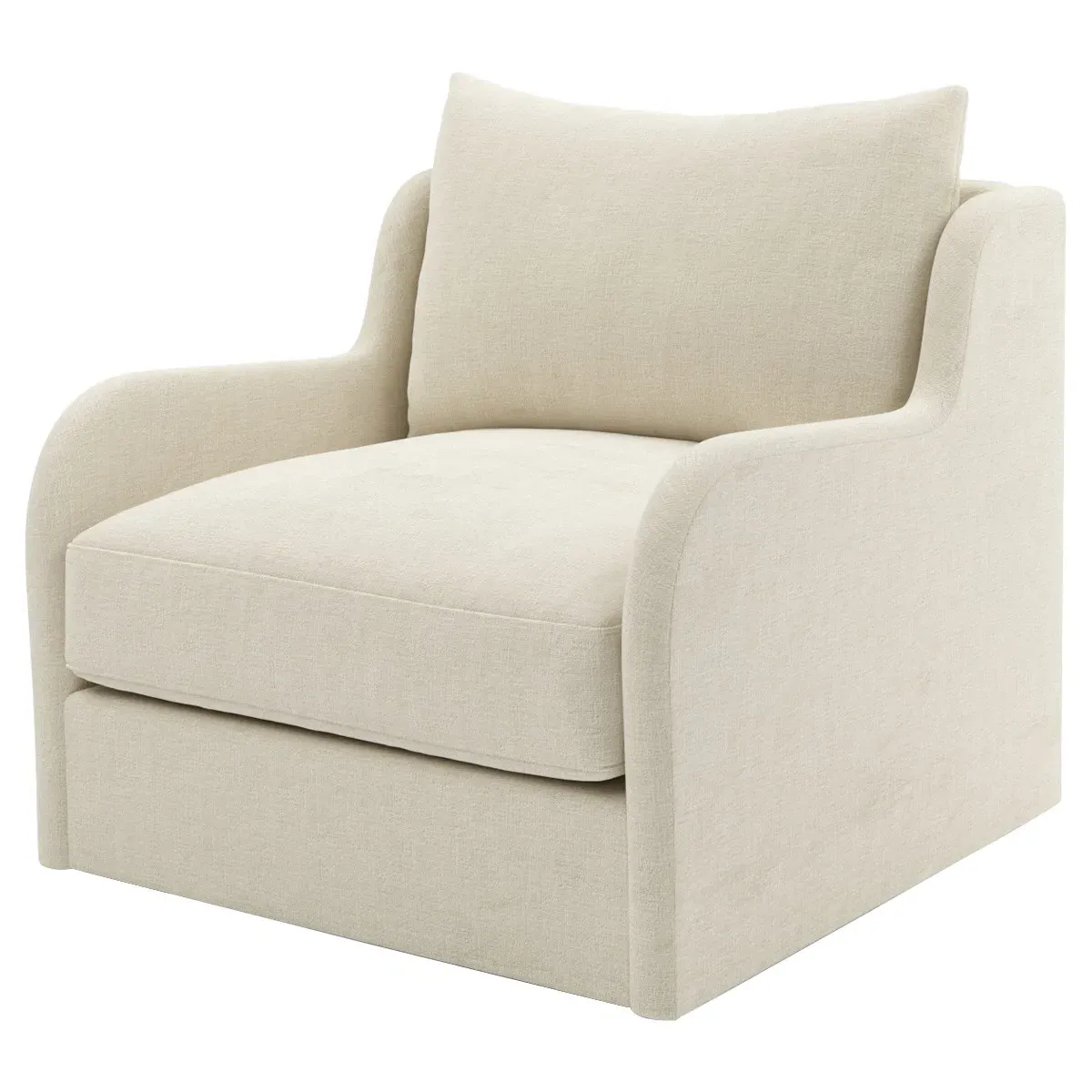 Irene Swivel Chair - Sea Salt