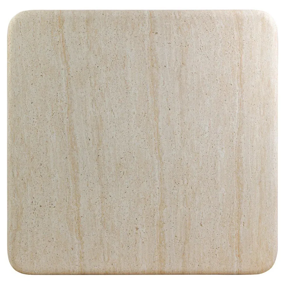 Irish Square Outdoor Coffee Table - White, Concrete