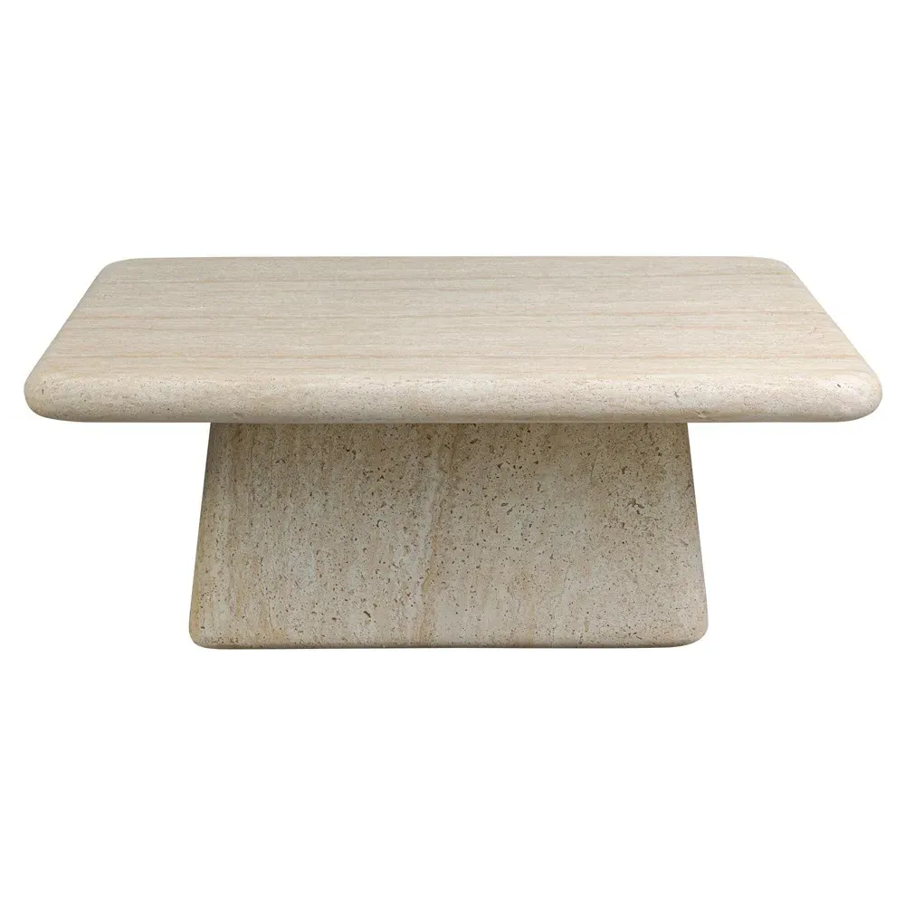 Irish Square Outdoor Coffee Table - White, Concrete