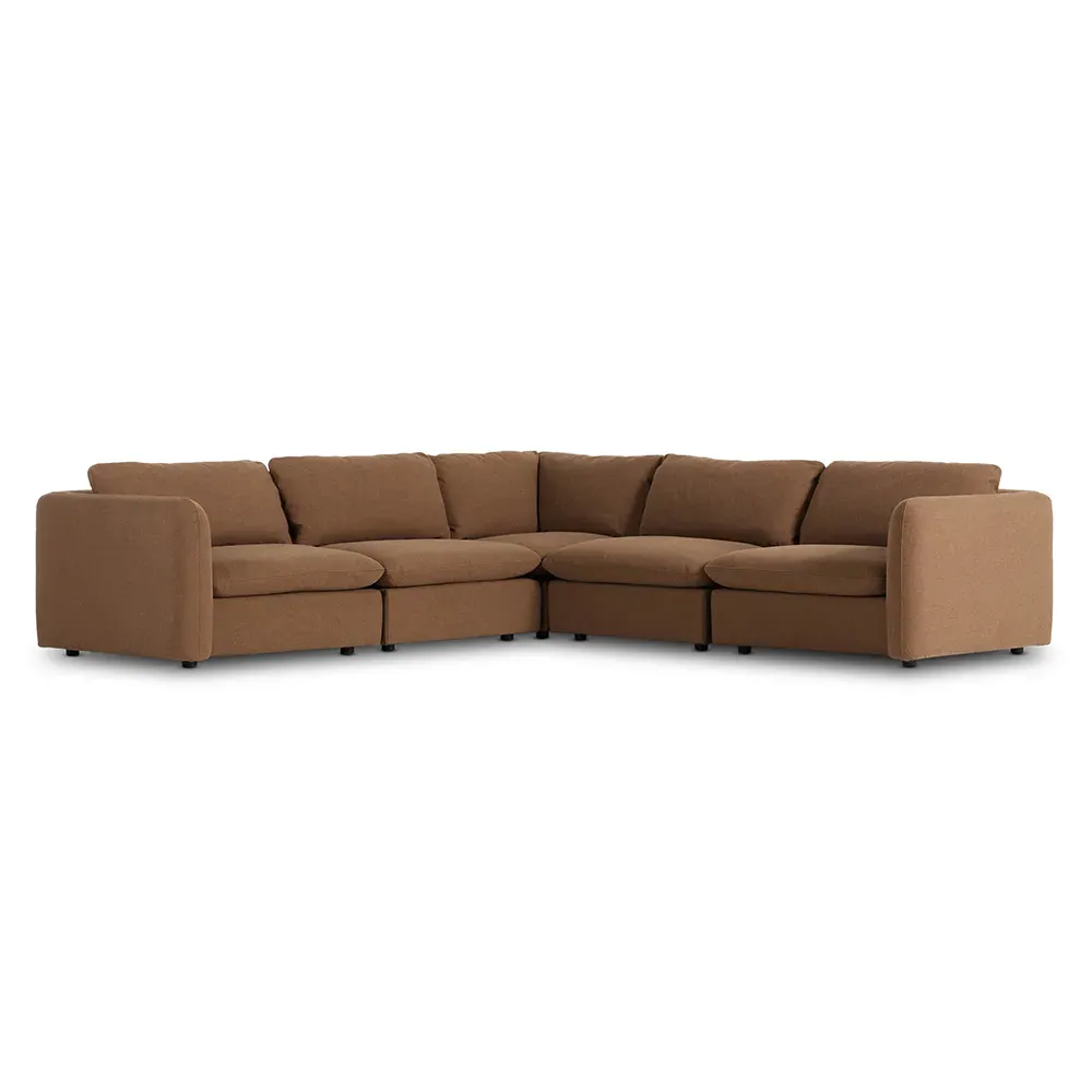 Irma Corner Sectional - Brown, Performance Fabric image