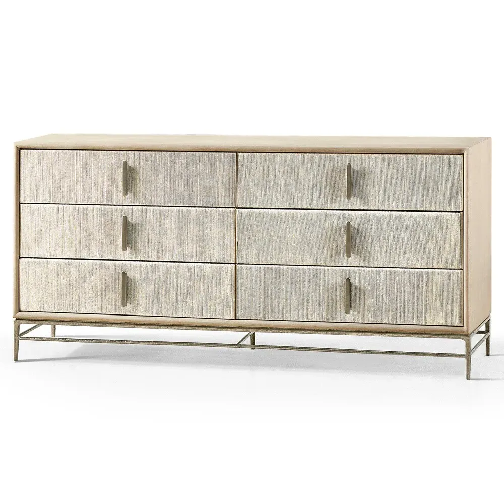 Irving Double Dresser - Brown, Oak